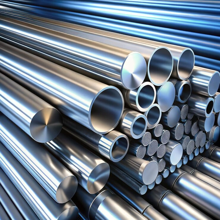 standard scale featuring various steel alloy metal rods stacked together generative ai 437323 34929